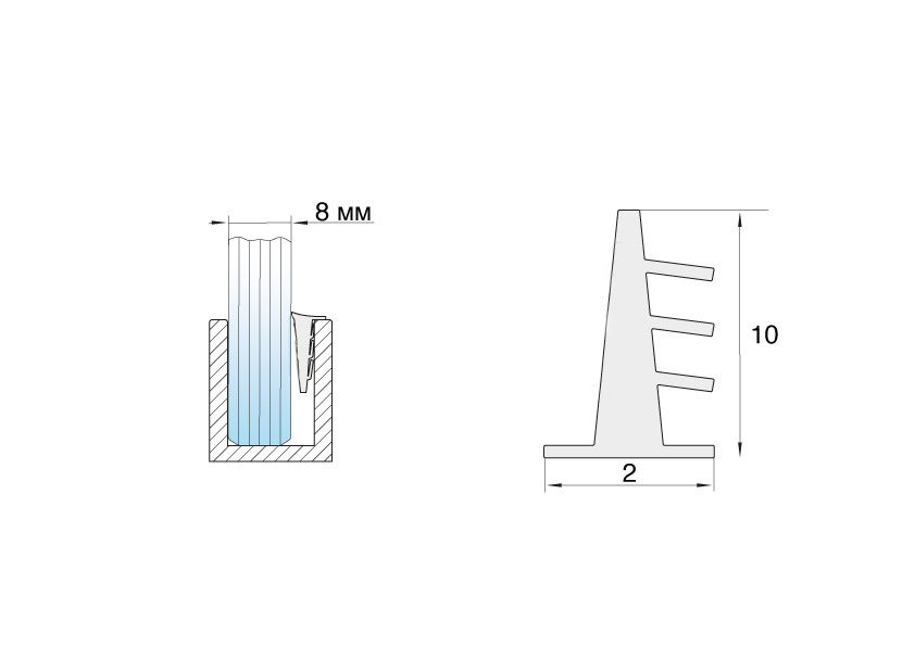 Ущільнювач GIFF ялинка прозорий